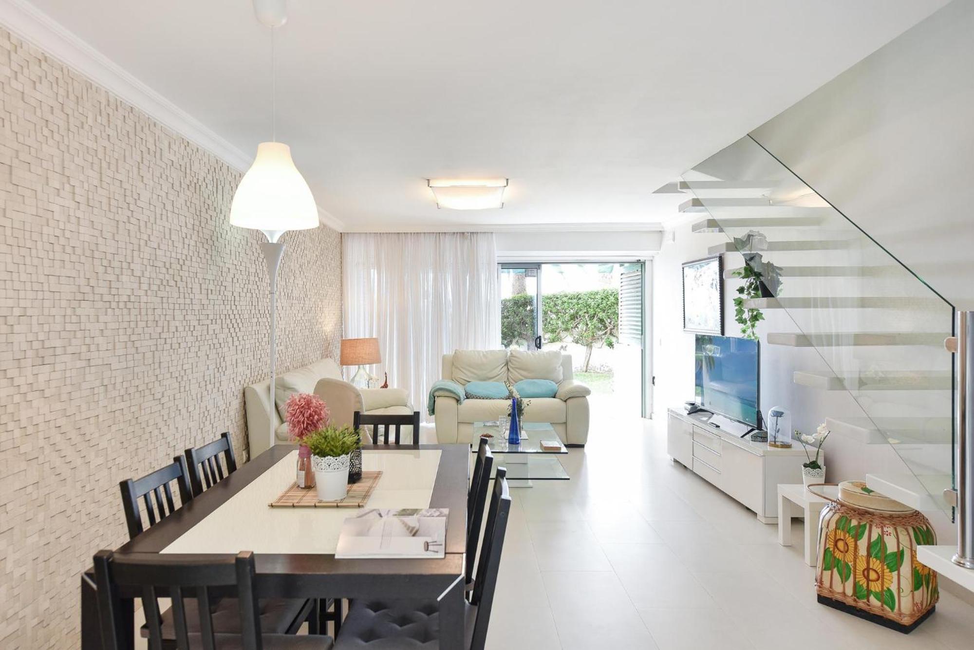Beachfront Apartment Las Burras Mra 02 San Agustín Eksteriør bilde