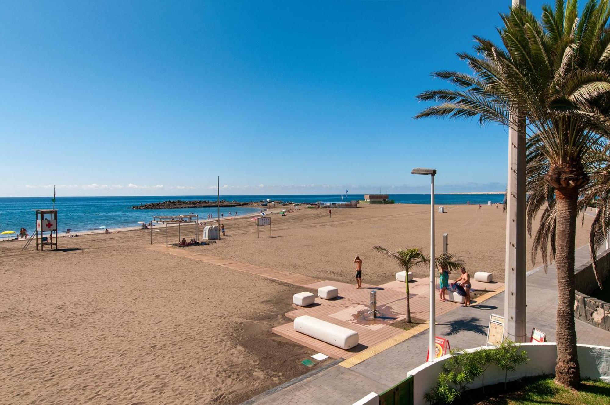 Beachfront Apartment Las Burras Mra 02 San Agustín Eksteriør bilde