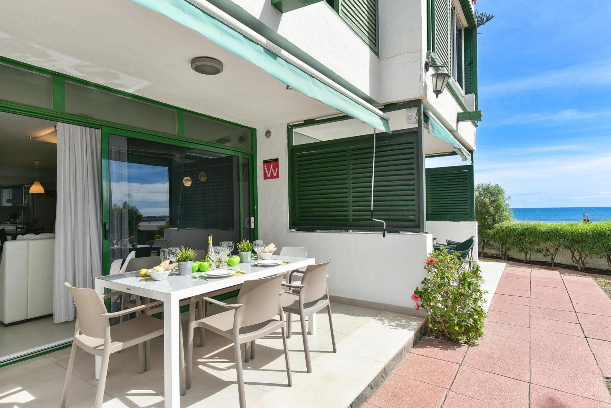Beachfront Apartment Las Burras Mra 02 San Agustín Eksteriør bilde