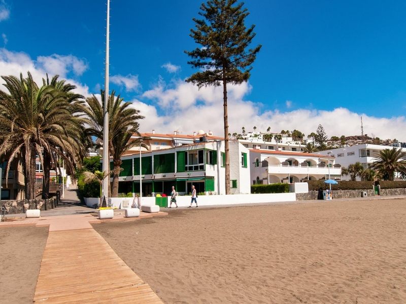 Beachfront Apartment Las Burras Mra 02 San Agustín Eksteriør bilde